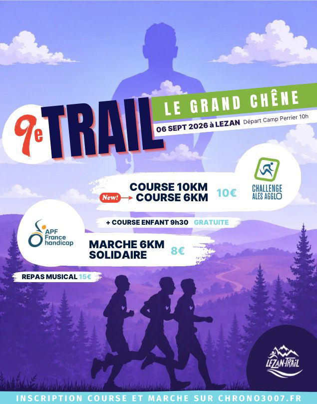 Affiche 9ème TRAIL LE GRAND CHÊNE