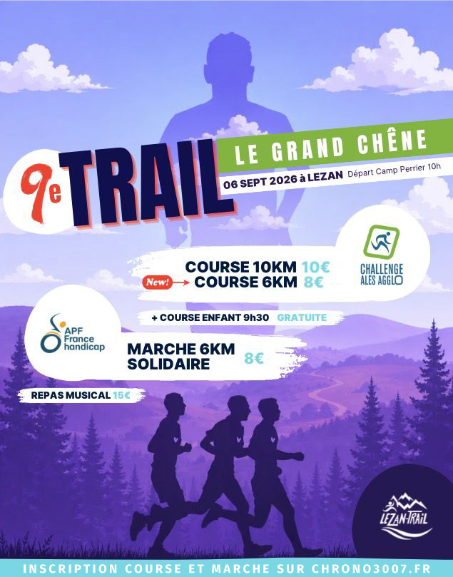 Affiche 9ème TRAIL LE GRAND CHÊNE
