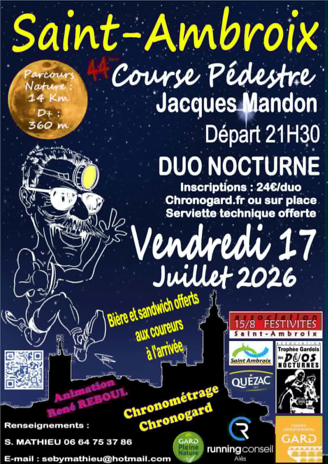 Affiche DUO NOCTURNE JACQUES MANDON