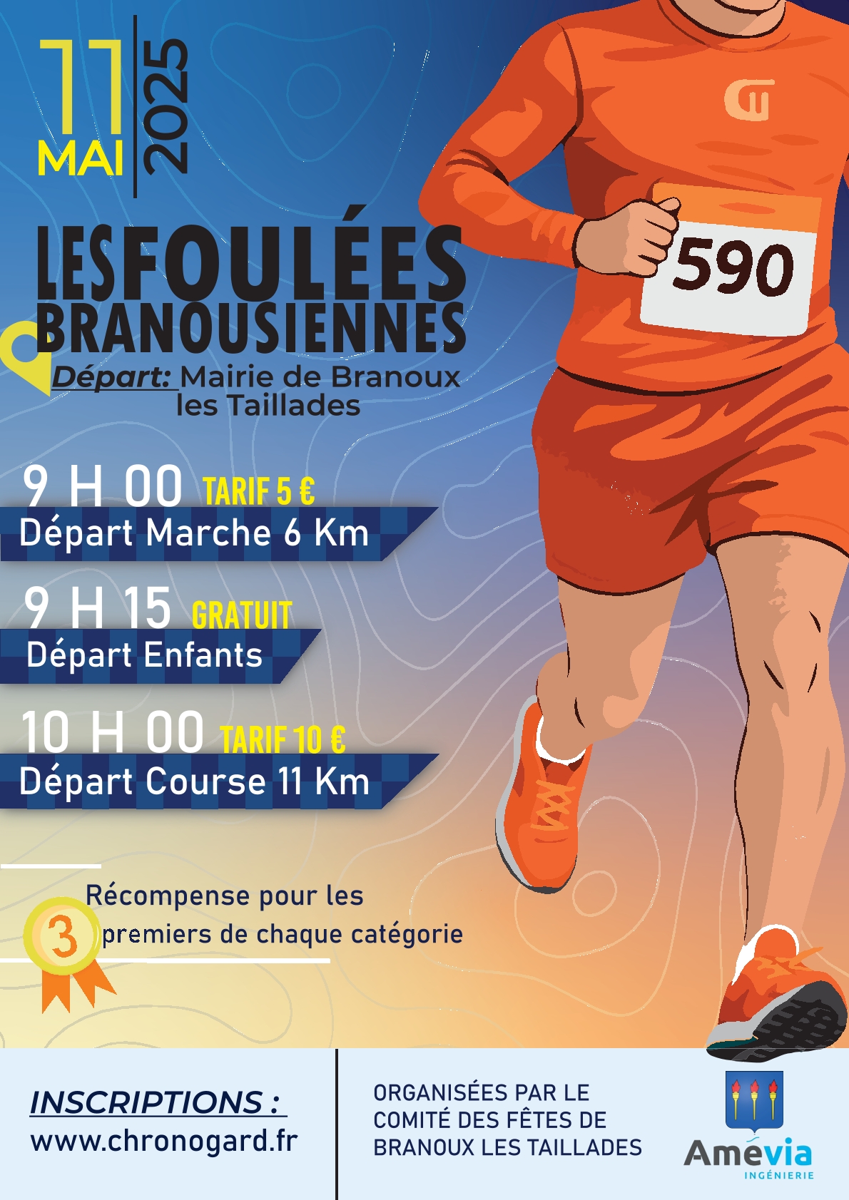 Affiche LES FOULÉES BRANOUSIENNES 2025